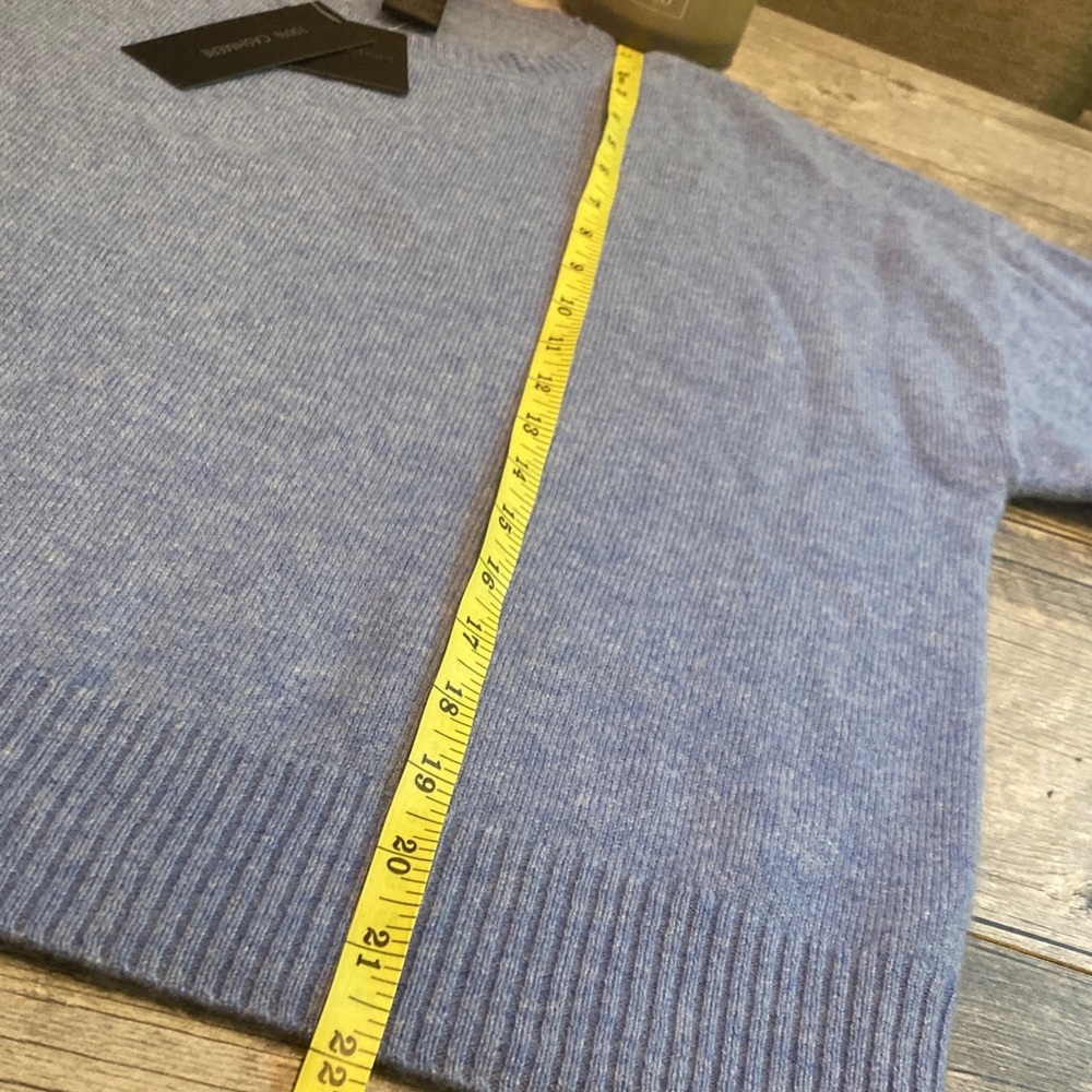 Magaschoni Cashmere Blue Sweater - Picture 5 of 6